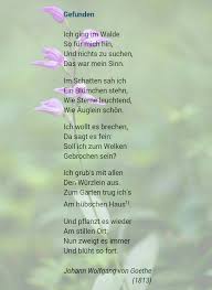 Gefunden Goethe