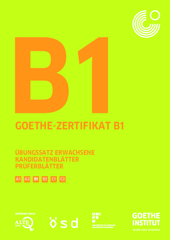 Goethe B1 Prüfung Modelltest