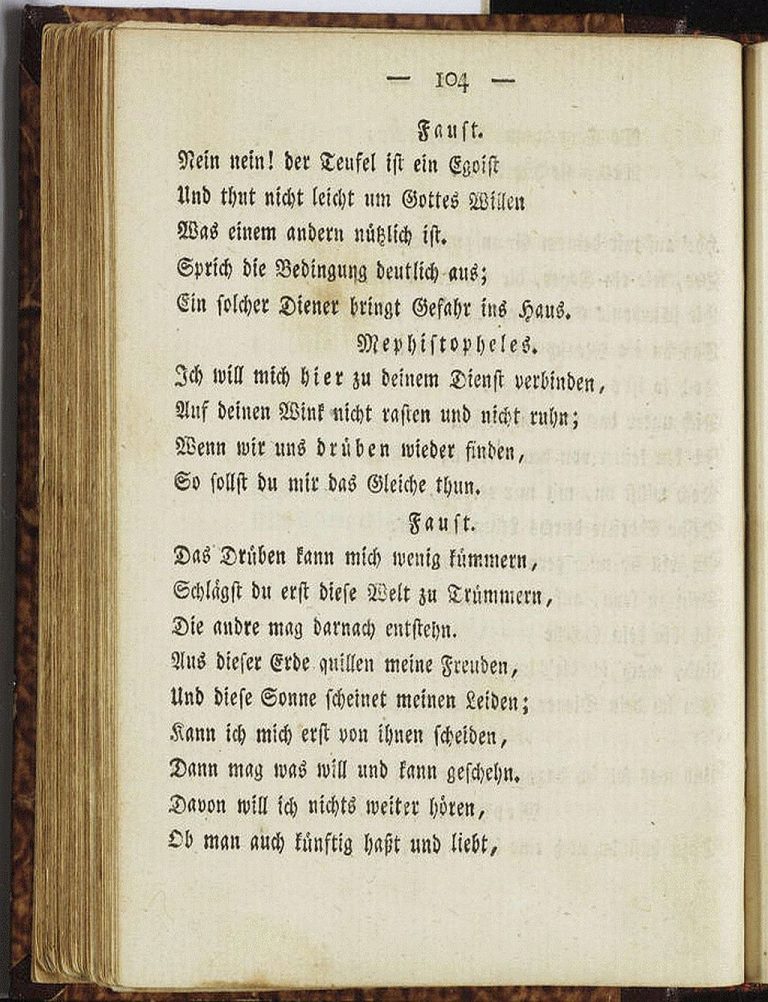 Goethe Faust Vers 1847 Nein