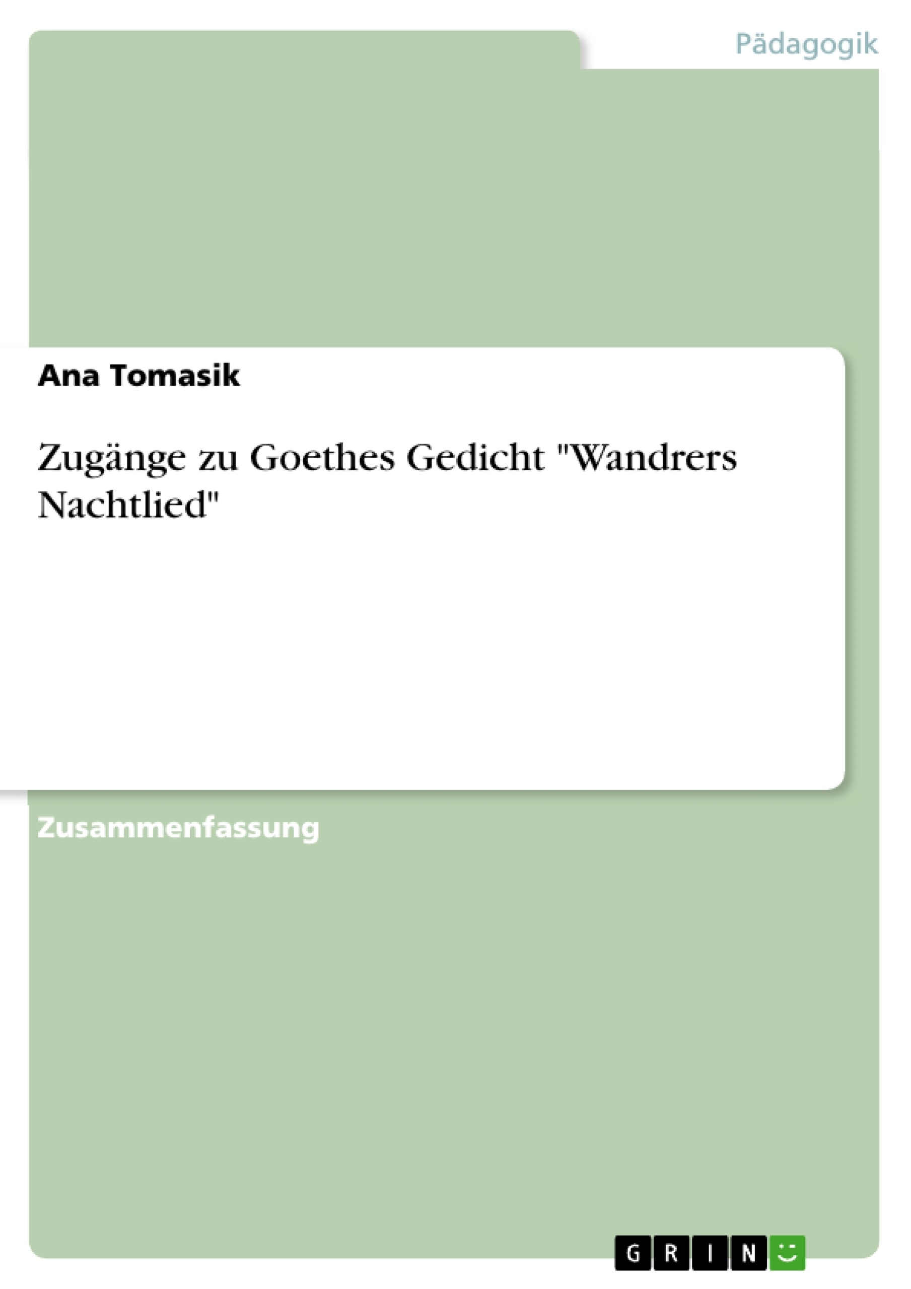Natur Und Kunst Goethe Interpretation